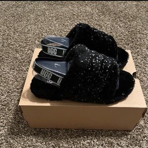 New Ugg Fluff Yeah Metallic Sparkle